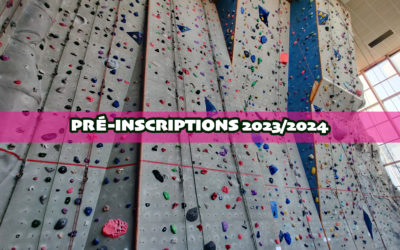 PRÉ-INSCRIPTONS 2023/2024 – COMPLET