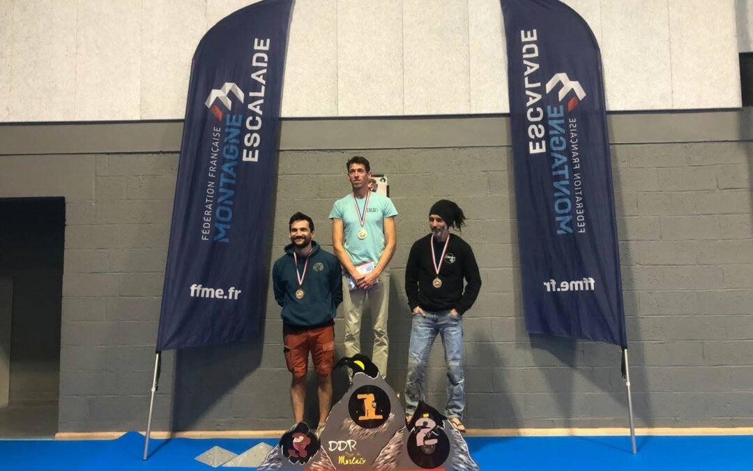 Julien sur le podium